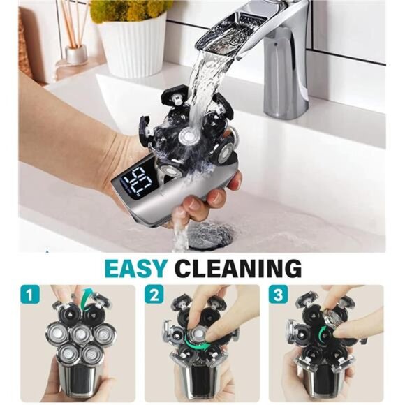 Head Shavers for Bald Men, Upgraded 7D Electric Razor, Cordless Rechargeable - Picture 4 of 7